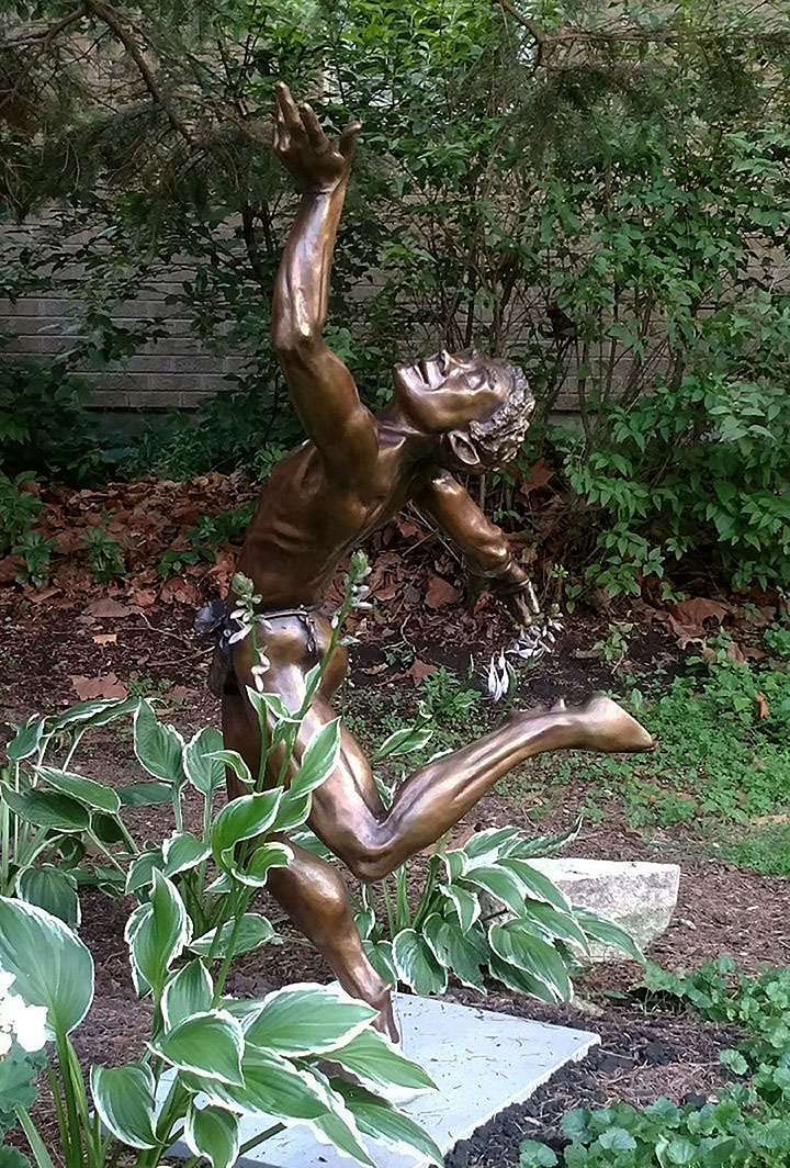 Rapture, by Larry Bechtel at carolina bronze sculpture garden