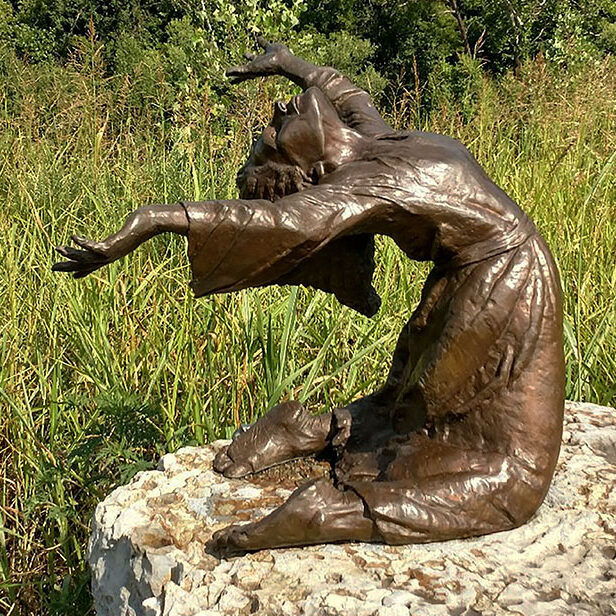 sculpture by Larry Bechtel at Carolina Bronze sculpture garden